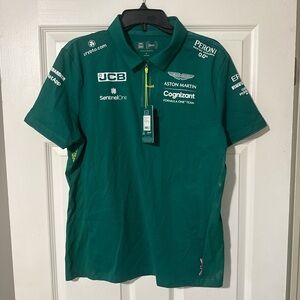 Aston Martin Green Polo Jersey for Women